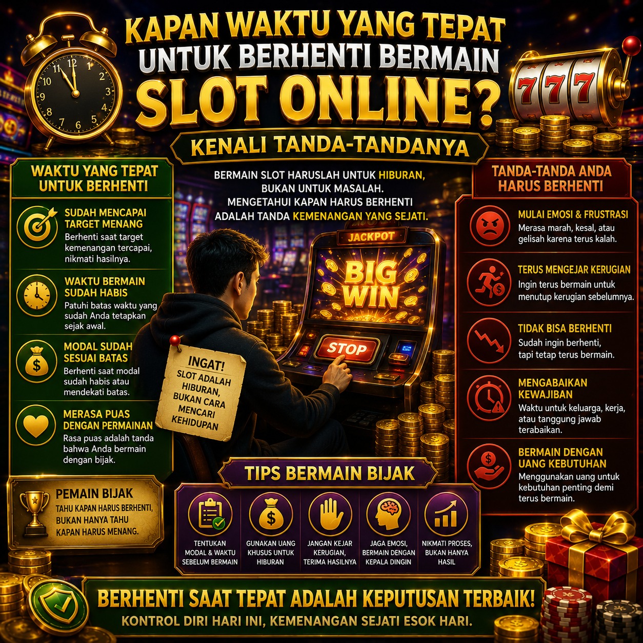 Berhenti Bermain Slot Online